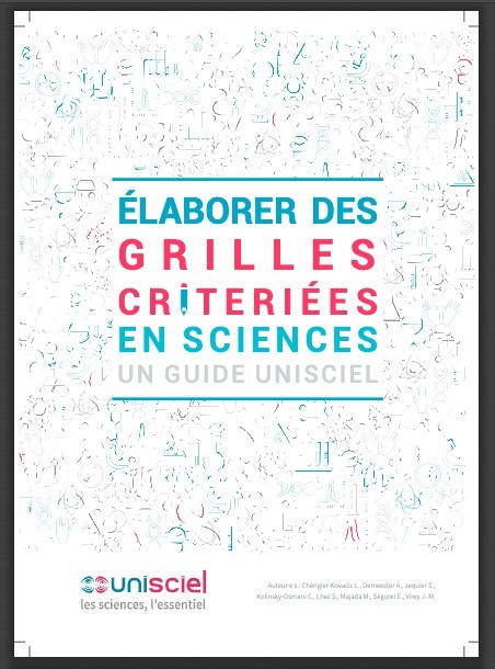 Page de couverture du guide "Élaborer des grilles critériées en sciences"
